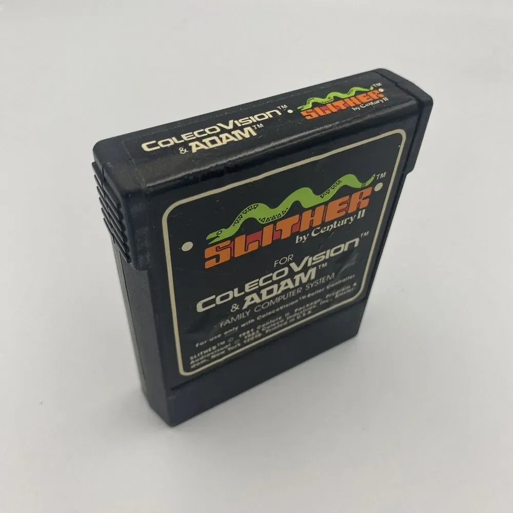 COLECO & ADAM Slither GAME CARTRIDGE 1983 ColecoVision VINTAGE Computer Video